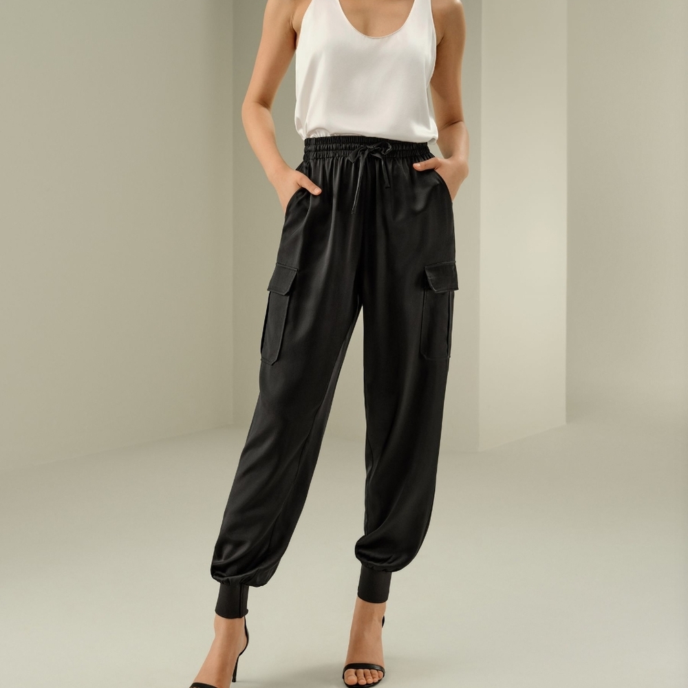 Lilysilk Safari Silk Pants - Joggers